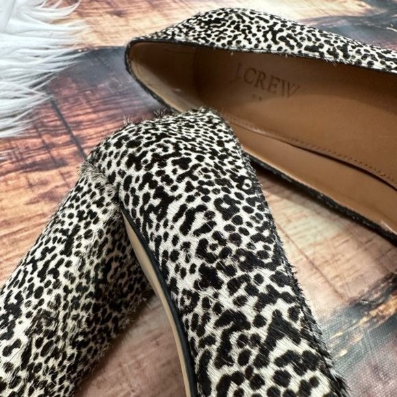 RELISTED J. Crew Hair Leopard Heels Spotted - Picture 4 of 11